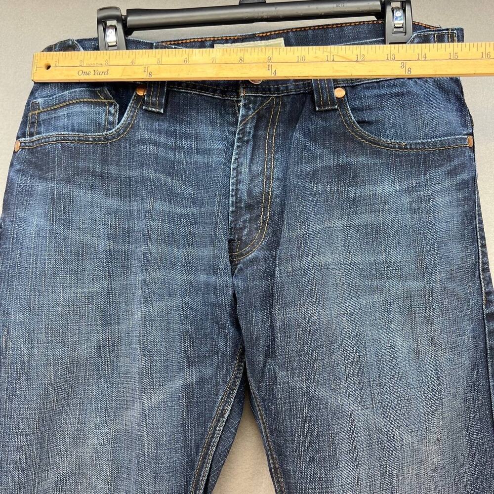 Vintage Levi's 514 Men's Slim Straight Jeans Size W33/L32 Zipper Back Pockets - Picture 2 of 14